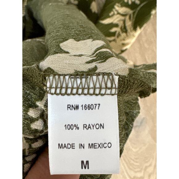 Luna Chix Green Floral Dress Women’s M NWT – Festival Boot-Loop Style - Picture 3 of 5